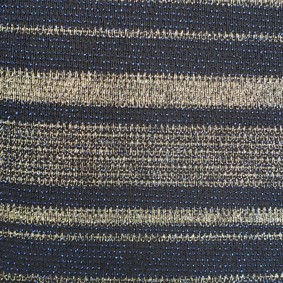 Topshop bodycon black and gold long sleeve dress - Picture 5 of 6